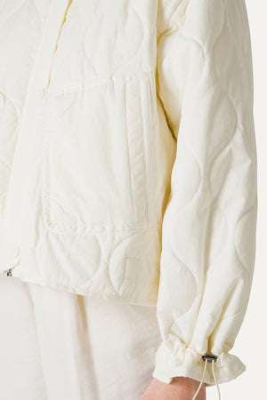 Flared Short Jacket Quilted Nylon 9224