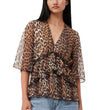 Load image into Gallery viewer, Pleated Georgette V-Neck Blouse