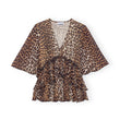 Load image into Gallery viewer, Pleated Georgette V-Neck Blouse