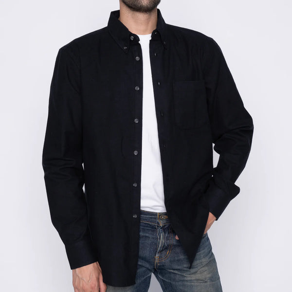 Solid Flannel Easy Shirt