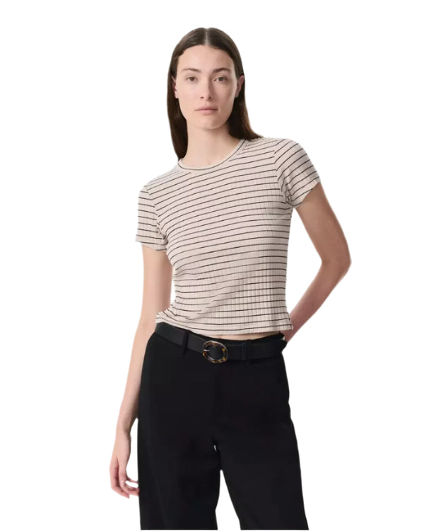 Luca Stripe Rib Baby Tee