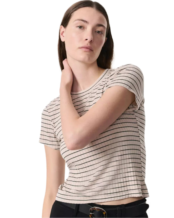 Luca Stripe Rib Baby Tee