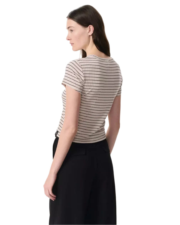 Luca Stripe Rib Baby Tee