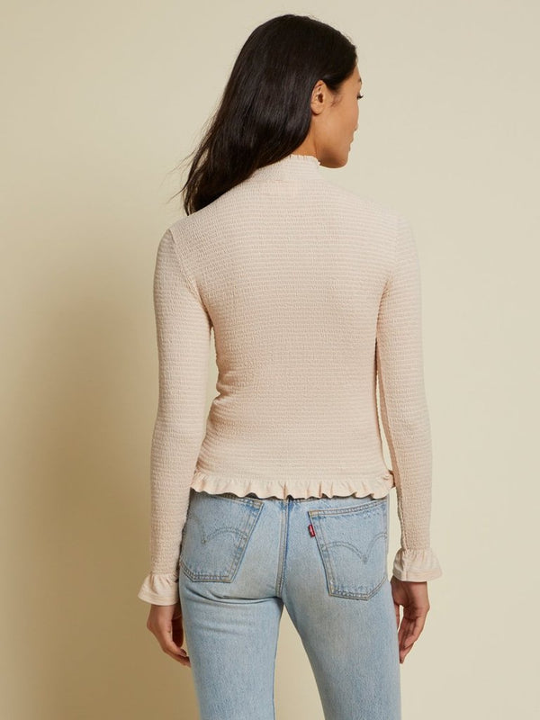 Emmy Smocked Turtleneck