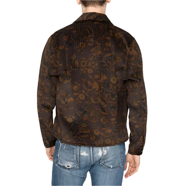 Paisly Corduroy Zip Jacket