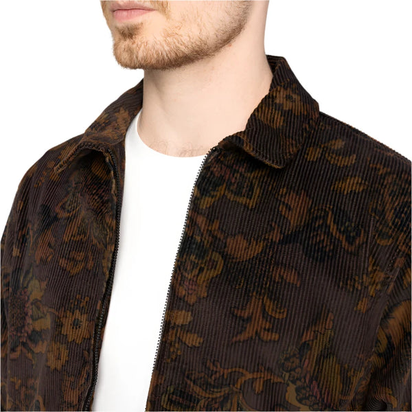 Paisly Corduroy Zip Jacket