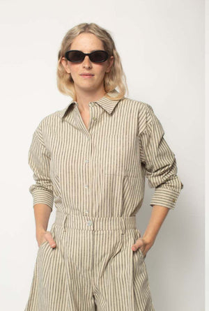 The Linen Stripe Relaxed Shirt