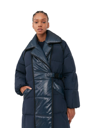 Mix Puffer Oversized Coat