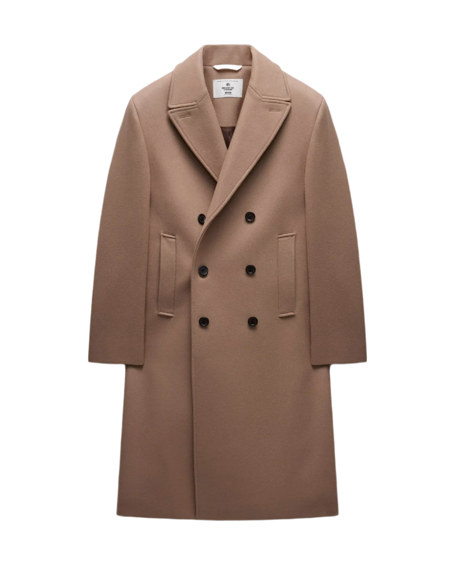 Woven Cashmere Polo Coat