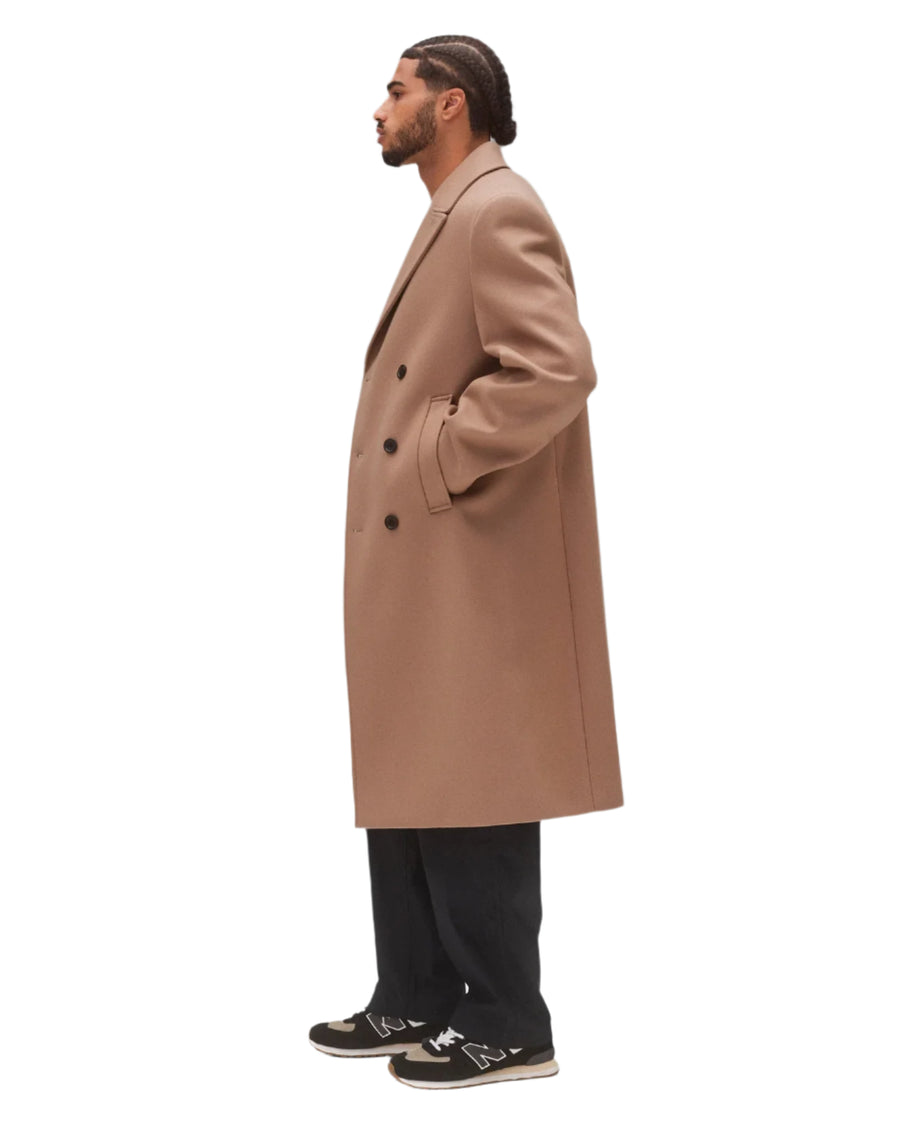 Woven Cashmere Polo Coat