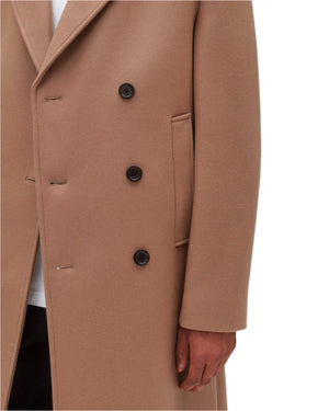 Woven Cashmere Polo Coat