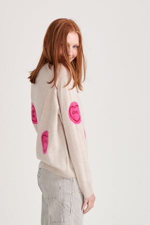 All Over Lovehearts Sweater