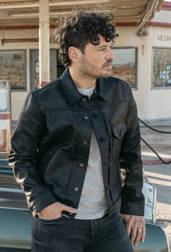 The Blade - Coated Black Raw 14oz Selvedge